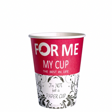 СТАКАН ПАПЕРОВИЙ MY CUP ЧЕРВОНИЙ 350МЛ 00000009401 фото