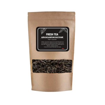 ЧАЙ ЧОРНИЙ FRESH TEA ЦЕЙЛОНСЬКИЙ ВИСОКОГІРНИЙ 100Г 00000009216 фото