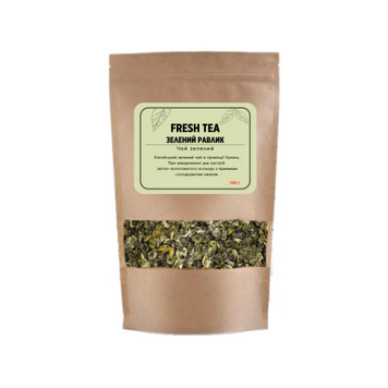 ЧАЙ ЗЕЛЕНИЙ FRESH TEA ЗЕЛЕНИЙ РАВЛИК 100Г 00000008783 фото