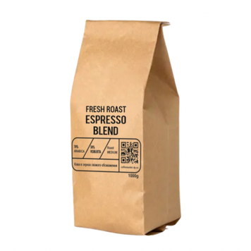 КАВА В ЗЕРНАХ FRESH ROAST ESPRESSO BLEND 1КГ 00000006285 фото
