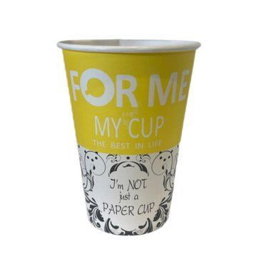 СТАКАН ПАПЕРОВИЙ MY CUP ЖОВТИЙ 340МЛ 00000009115 фото